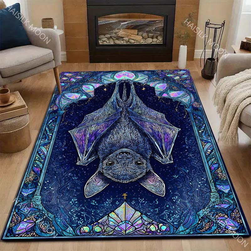 1PC Bat Glass Art Print Carpet - Commercial Glass Printing 리뷰 및 가격