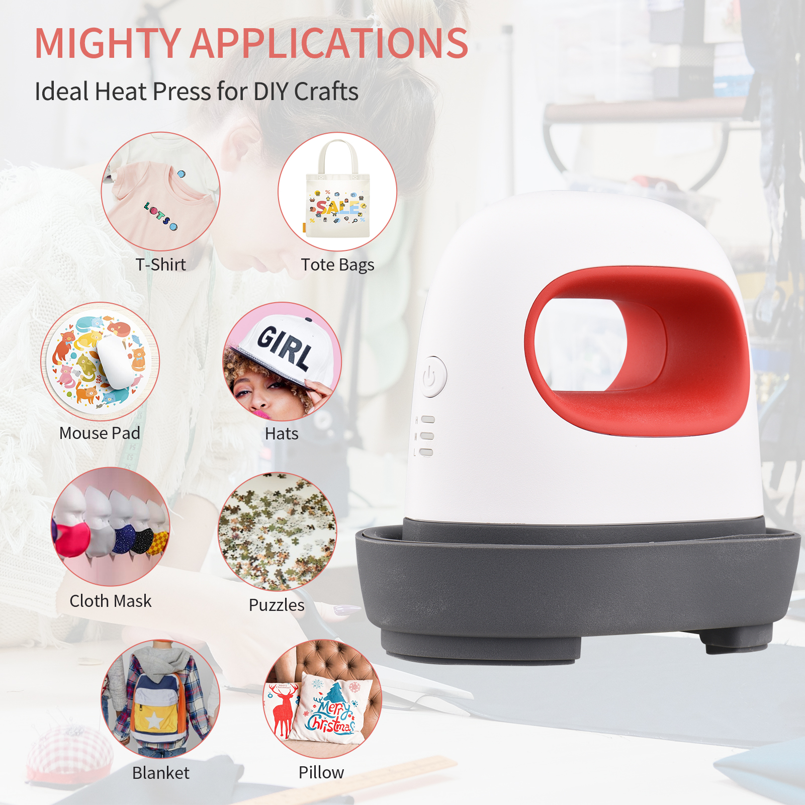 Portable 220V Mini Heat Press  - Commercial Printing Press 리뷰 및 가격