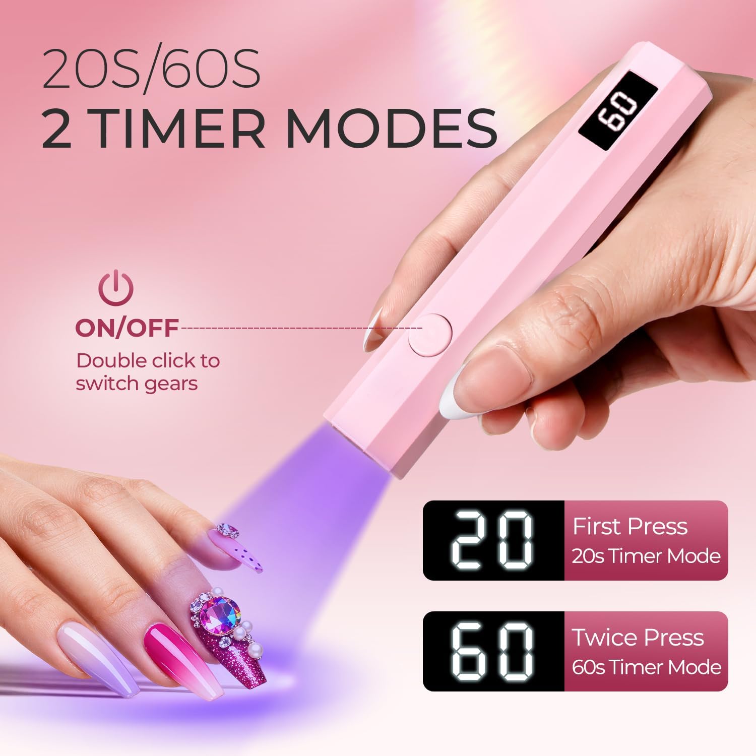 Cordless UV/LED Nail Lamp Set  - Exposure Unit Uv 리뷰 및 가격