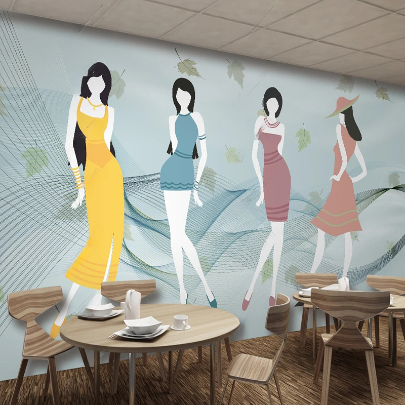 Custom Mural Modern fFresh Sho - Commercial Wallpaper Printing 리뷰 및 가격