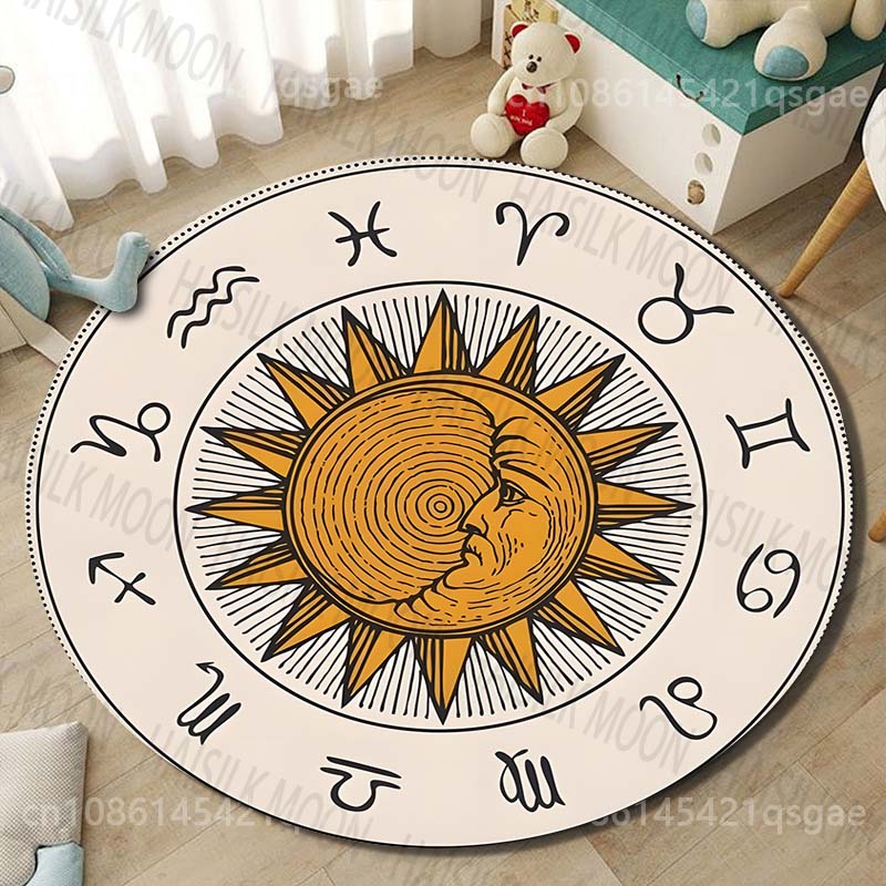 1PC Zodiac signs around sun im - Commercial Printing Images 리뷰 및 가격