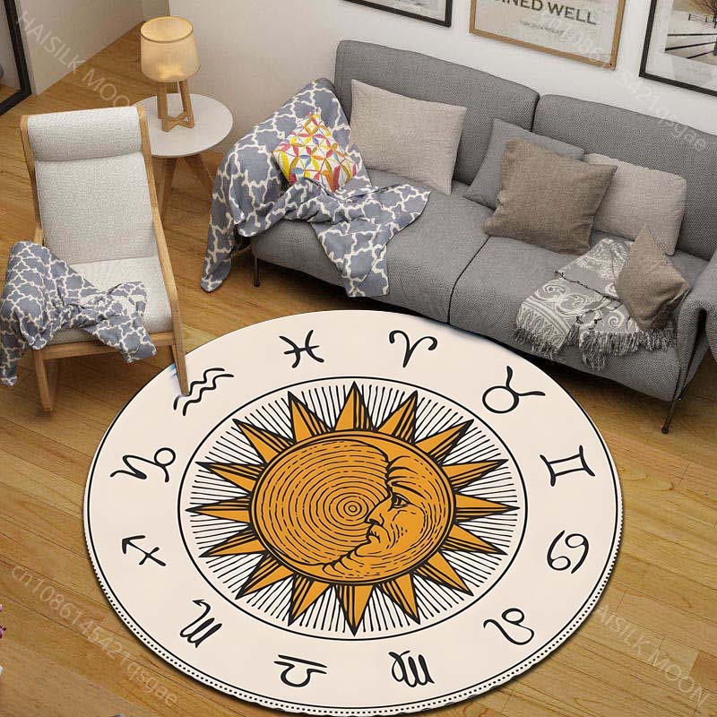 1PC Zodiac signs around sun im - Commercial Printing Images 리뷰 및 가격