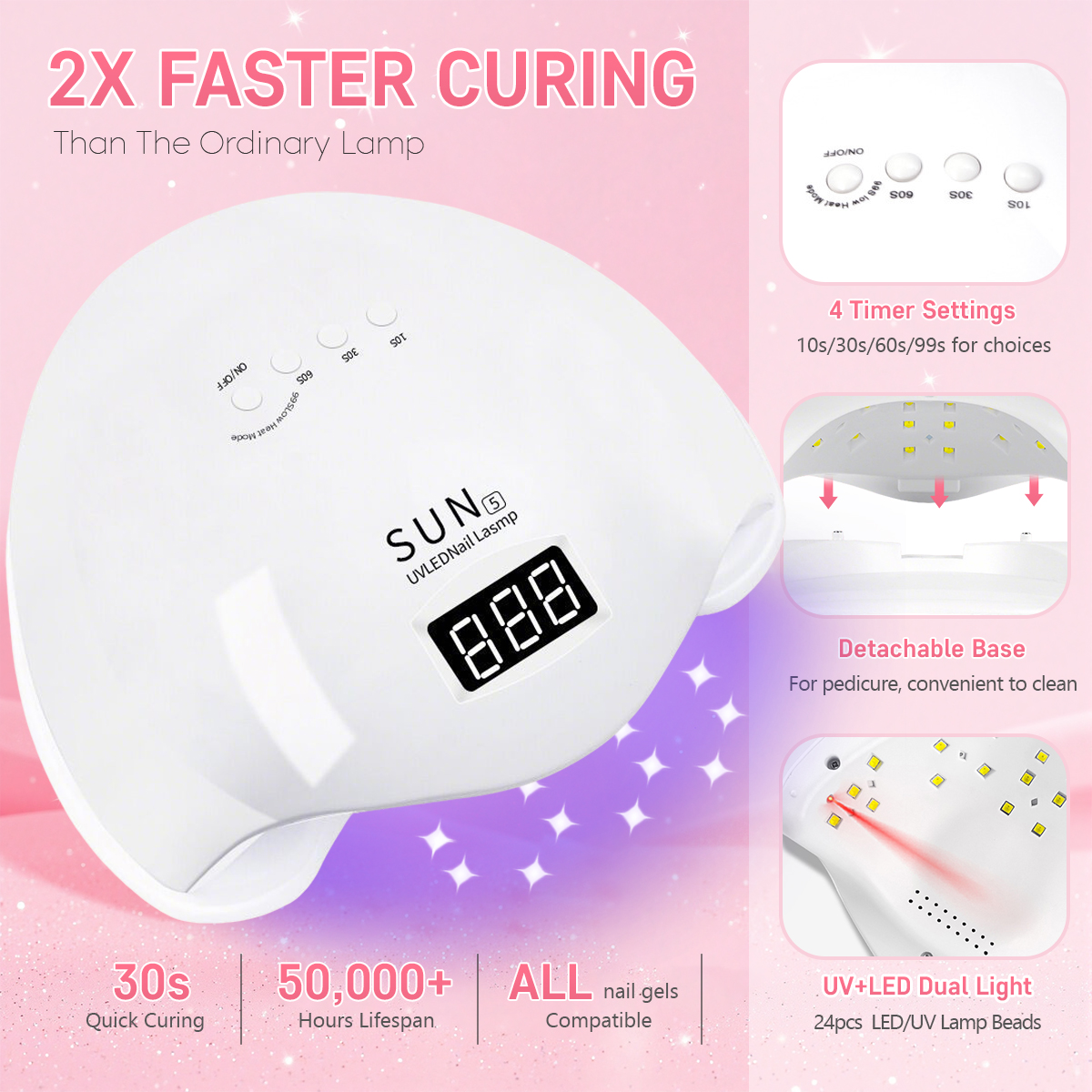 DianaBeauty UV LED Nail Lamp 4 - Exposure Unit Uv 리뷰 및 가격