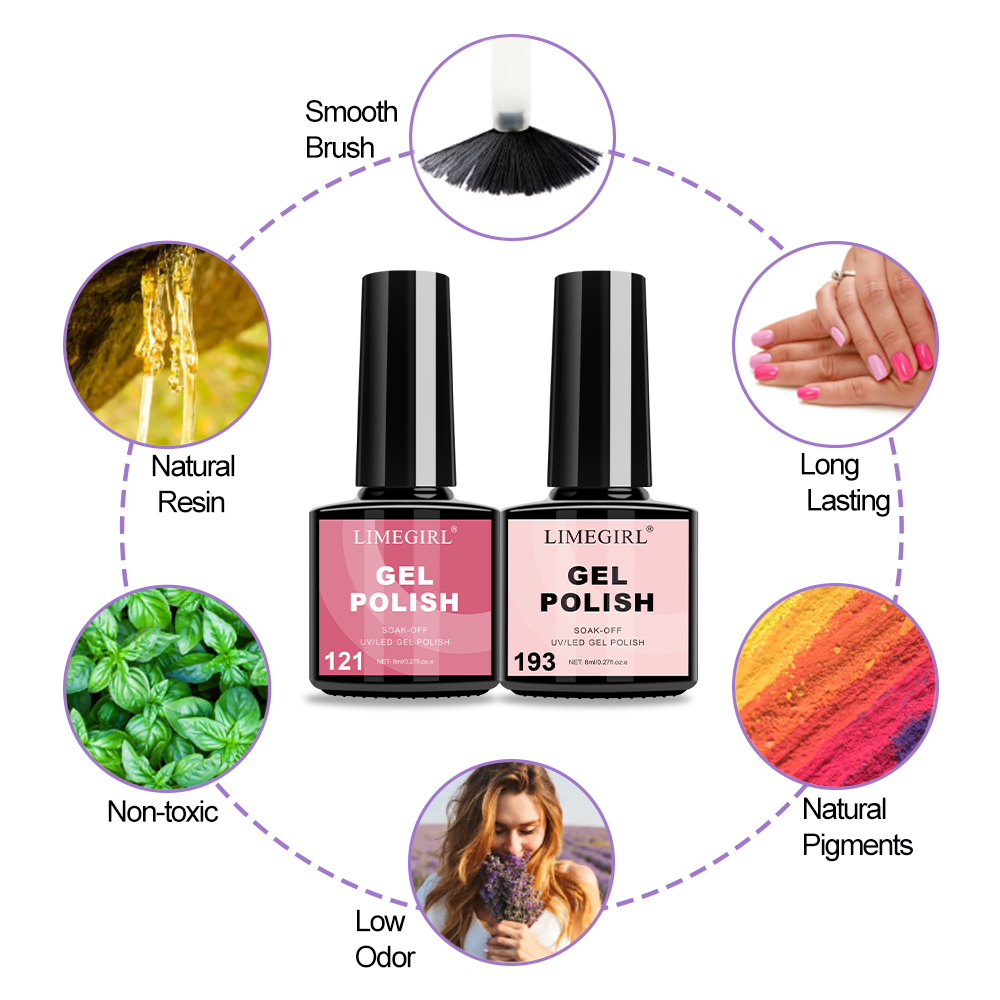 Limegirl Nail Gel Polish Set w - Exposure Unit Uv 리뷰 및 가격