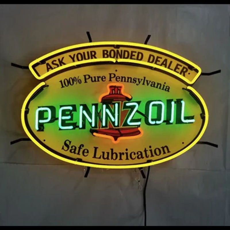 Neon Signs for pennzoi Gas Han - Commercial Glass Printing 리뷰 및 가격